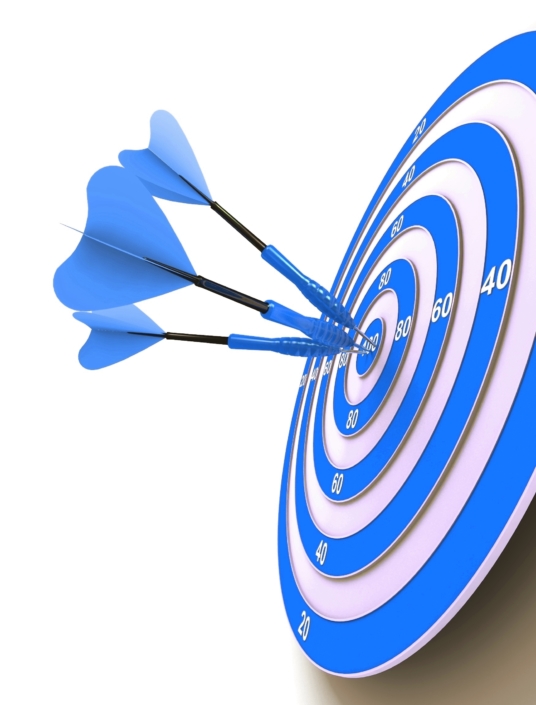 Target. Success concept. 3d illustration Maximize Your Sales Processes, Operational Systems, and Finance Tools